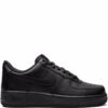 Nike Airforce 1 Pure Leather Triple Black for her