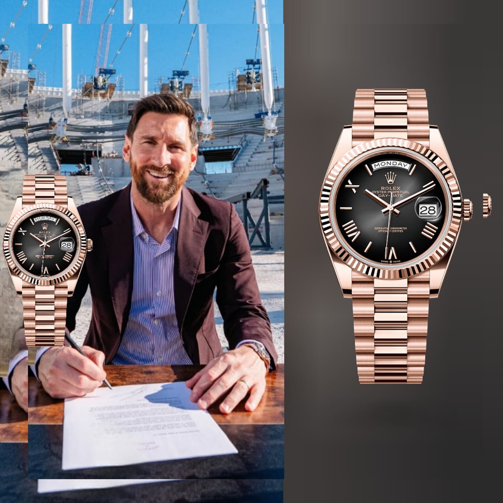 Rolex Oyster Perpetual Day Date Copper Brown Roman