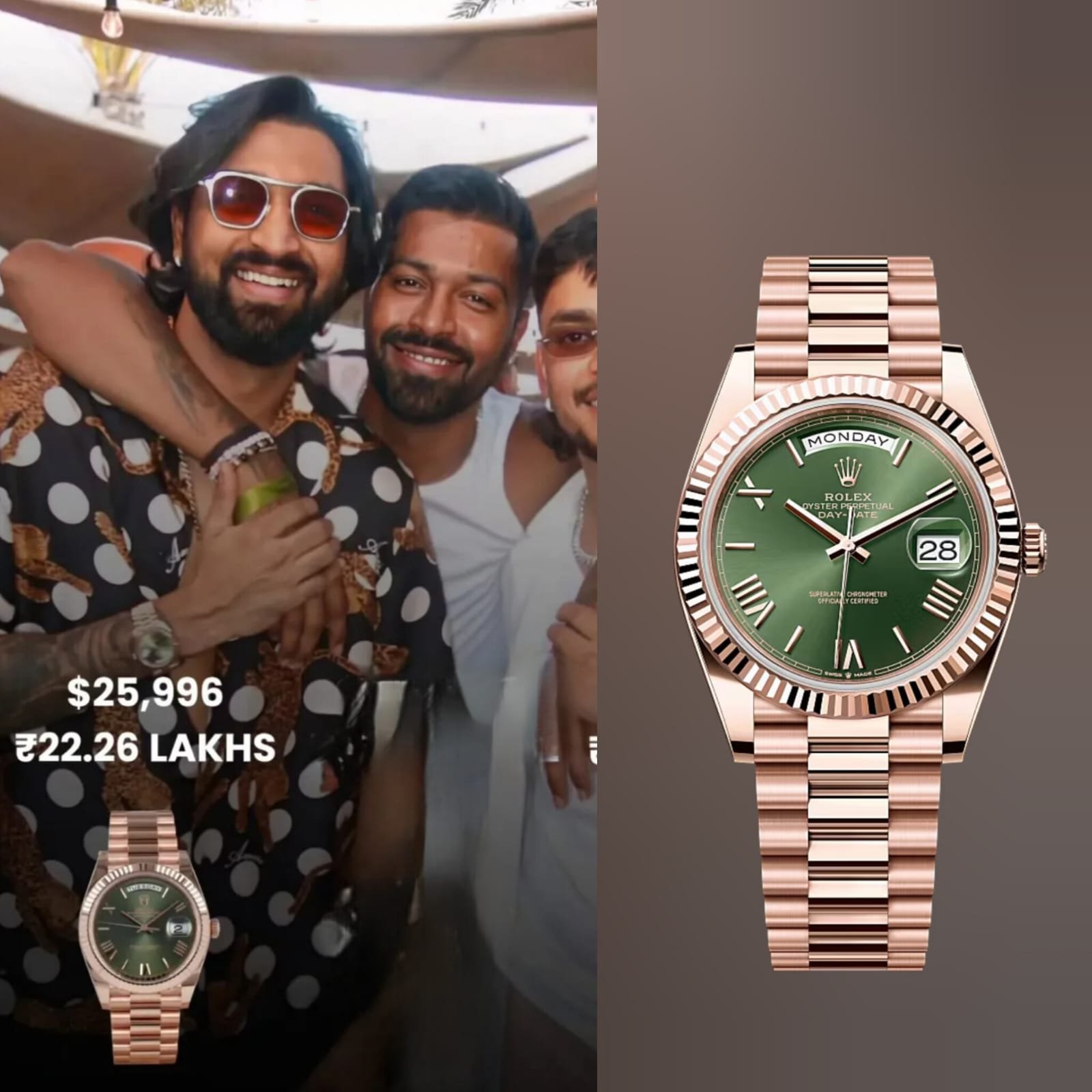 Rolex Oyster Perpetual Day Date Copper Green Dial