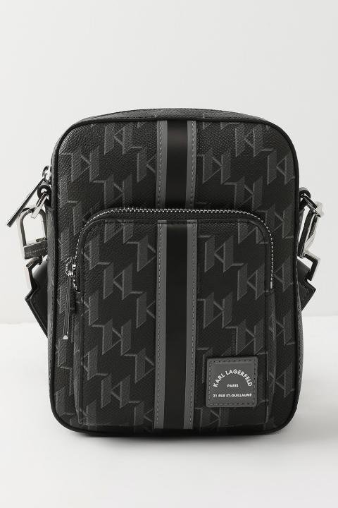 Karl Lagerfeld graphic crossbody bag.
