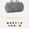 Goyard Barrel 40 Sports Bag Goyardine Grey