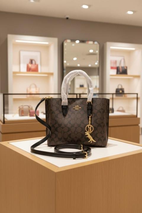 Coac.h Mollie Tote Bag 25 In Signature Canvas Brown C01103