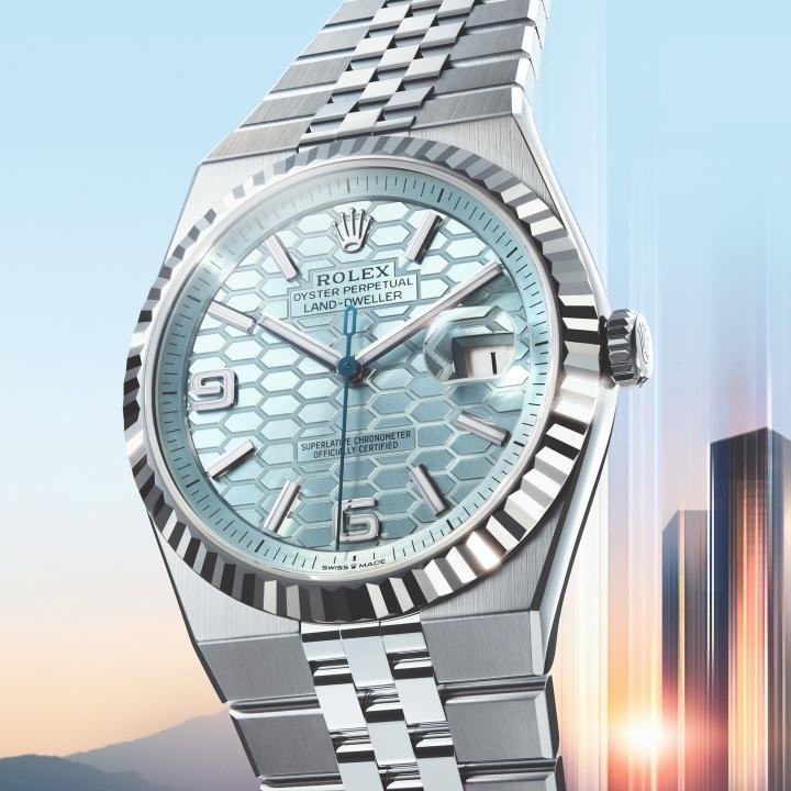 Rolex Oyster Perpetual Land-Dweller Light Green